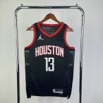 NBA 13 Harden Houston Rockets 23-24 statement Maillot noir